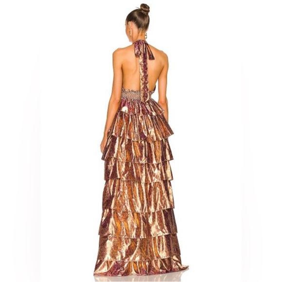 Bexlie Halter Gown love shack fancy - Picture 2 of 4